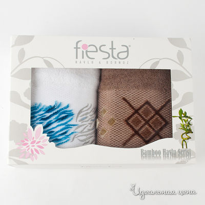 Комплект Fiesta, цвет цвет шоколадный / белый / голубой