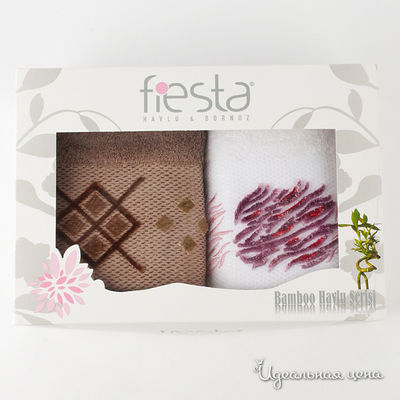 Комплект Fiesta, цвет цвет шоколадный / белый / черничный