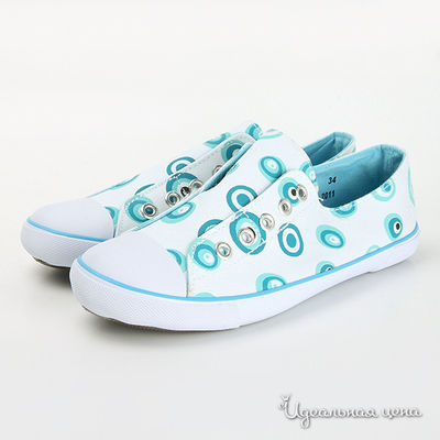 Кеды Tempo kids, цвет цвет белый / бирюзовый