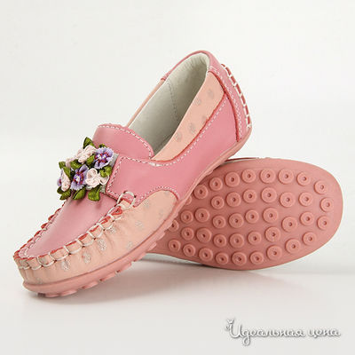 Мокасины Tempo kids для девочки, цвет розовый / персиковый