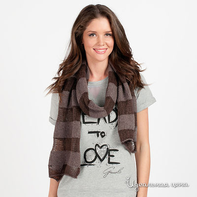 Шарф Gaudi, цвет цвет серый / коричневый