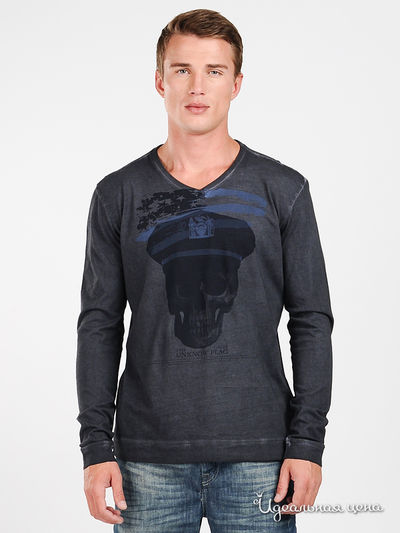 Лонгслив Gaudi, цвет цвет темно-серый
