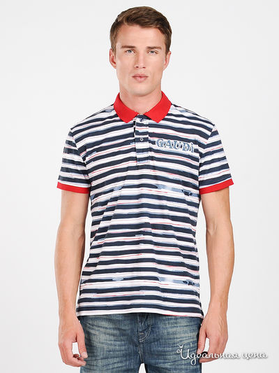 Поло Gaudi, цвет цвет белый / темно-синий