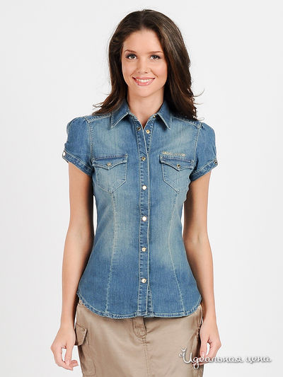 Блузка Gaudi, цвет цвет голубой