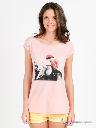 Футболка Gaudi, цвет цвет розовый