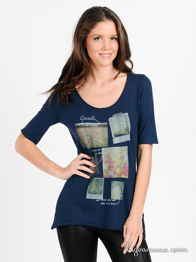 Футболка Gaudi, цвет цвет синий