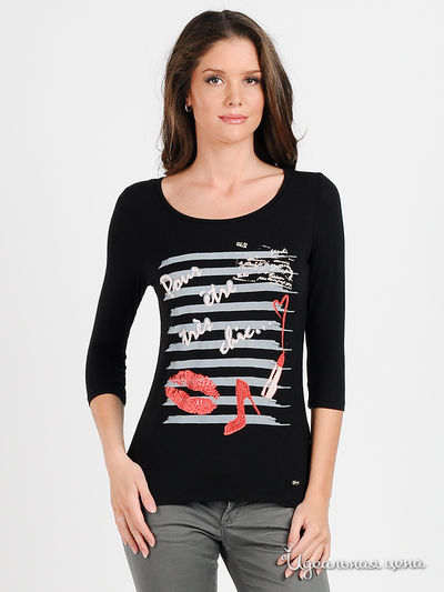 Лонгслив Gaudi, цвет цвет черный