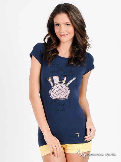 Футболка Gaudi, цвет цвет синий