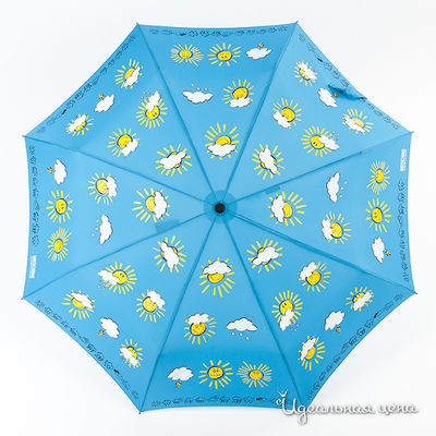 Зонт Moschino аксессуары, цвет цвет синий