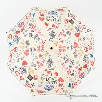 Зонт Moschino аксессуары, цвет цвет желтый