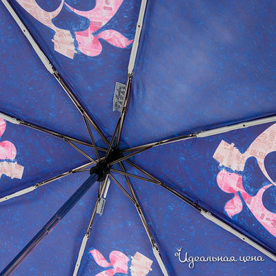 Зонт складной Moschino аксессуары женский, цвет фиолетовый