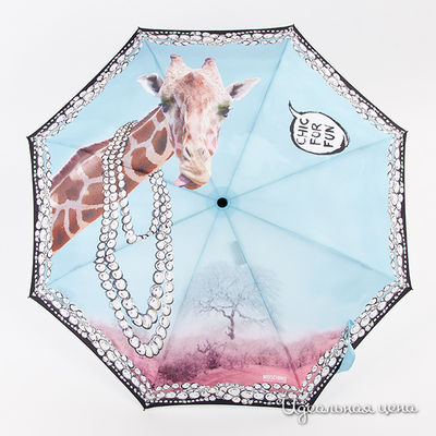 Зонт Moschino аксессуары, цвет цвет голубой