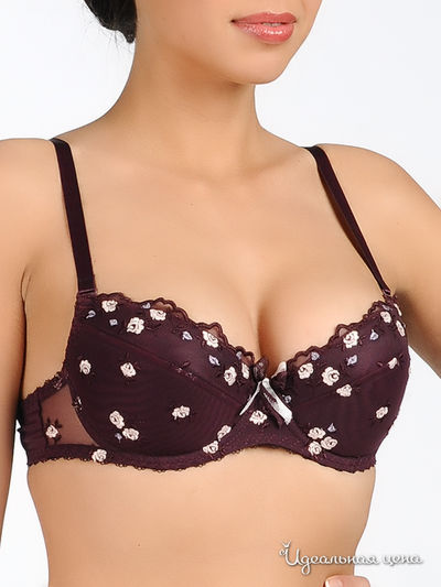 Бюстгальтер AVA LINGERIE, цвет цвет баклажановый