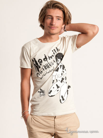 Футболка Madmilk, цвет цвет кремовый