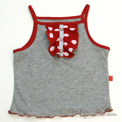 Топ Апрель, цвет цвет серый / красный