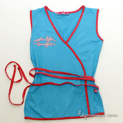 Топ Апрель, цвет цвет бирюзовый / красный