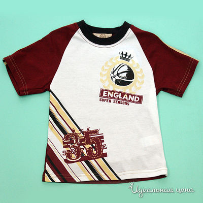 Футболка Апрель, цвет цвет белый / коричневый