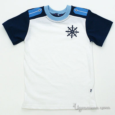 Футболка Апрель, цвет цвет сливочный / синий