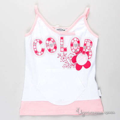 Майка Tuffy, цвет цвет белый / розовый