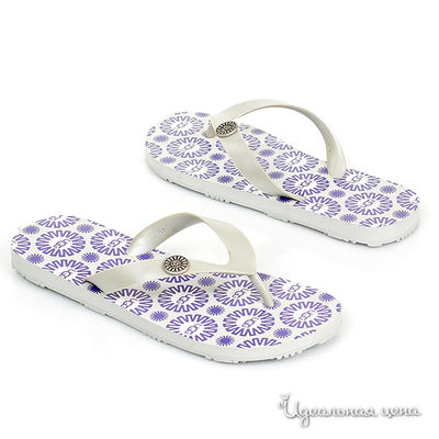 Вьетнамки UGG, цвет цвет серебряный