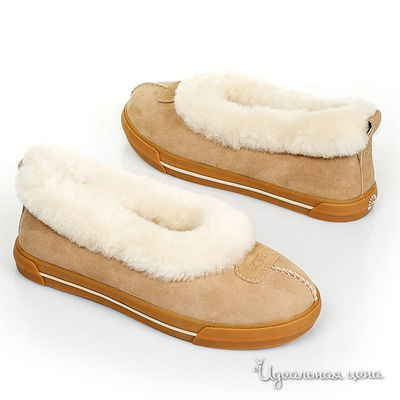 Тапочки UGG, цвет цвет светло-бежевый