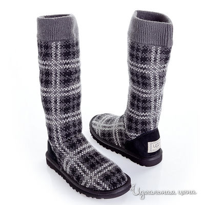 Сапоги UGG, цвет цвет темно-серый