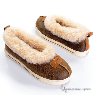 Тапочки UGG, цвет цвет коричневый