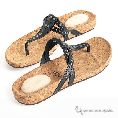 Сандалии UGG, цвет цвет черный