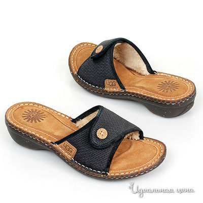 Шлепанцы UGG, цвет цвет черный