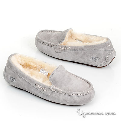 Мокасины UGG, цвет цвет светло-серый