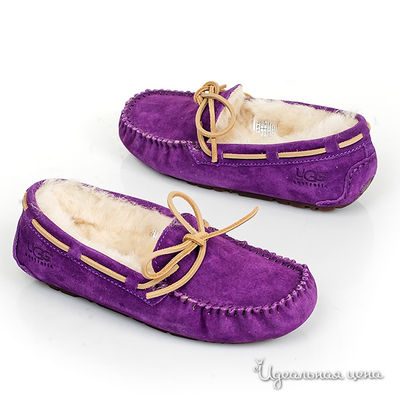 Мокасины UGG, цвет цвет фиолетовый