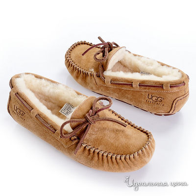 Мокасины UGG, цвет цвет светло-коричневый