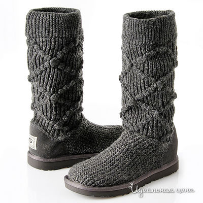 Сапоги UGG, цвет цвет темно-серый