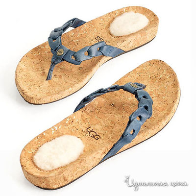 Шлепанцы UGG, цвет цвет синий