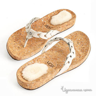 Шлепанцы UGG, цвет цвет белый