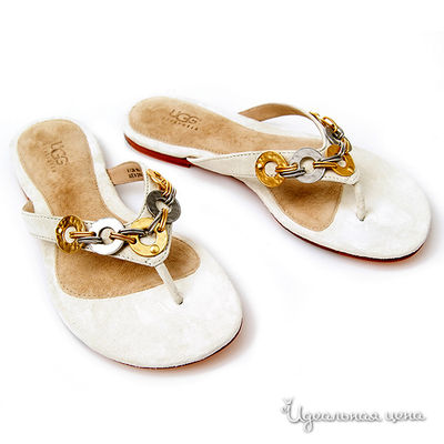 Босоножки UGG, цвет цвет белый