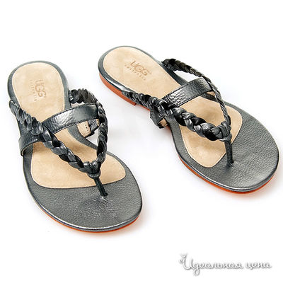 Босоножки UGG, цвет цвет черный