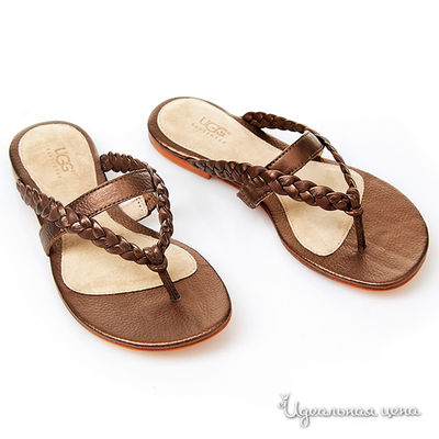 Босоножки UGG, цвет цвет шоколадный