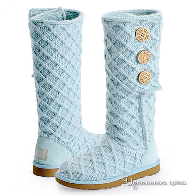 Сапоги UGG, цвет цвет светло-голубой