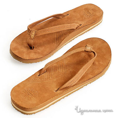 Вьетнамки UGG, цвет цвет светло-коричневый