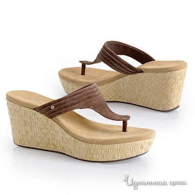 Босоножки UGG, цвет цвет коричневый