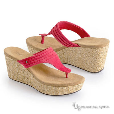 Босоножки UGG, цвет цвет красный