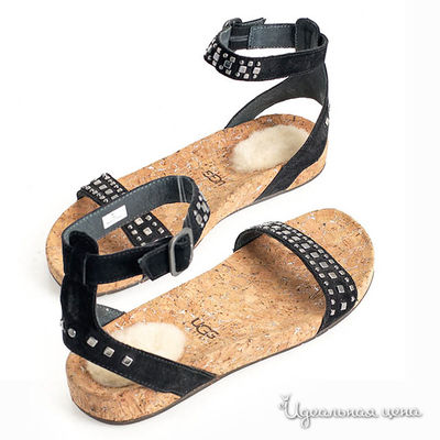 Сандалии UGG, цвет цвет черный