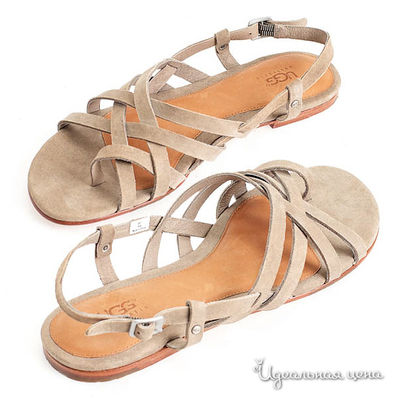 Сандалии UGG, цвет цвет серый