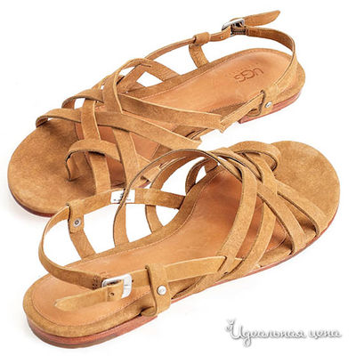 Сандалии UGG, цвет цвет светло-коричневый