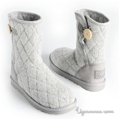 Сапоги UGG, цвет цвет светло-серый