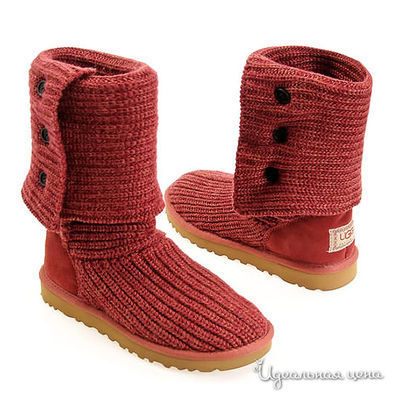 Сапоги UGG, цвет цвет кирпичный