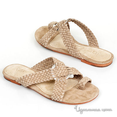 Босоножки UGG, цвет цвет светло-коричневый