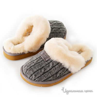 Тапочки UGG, цвет цвет серый