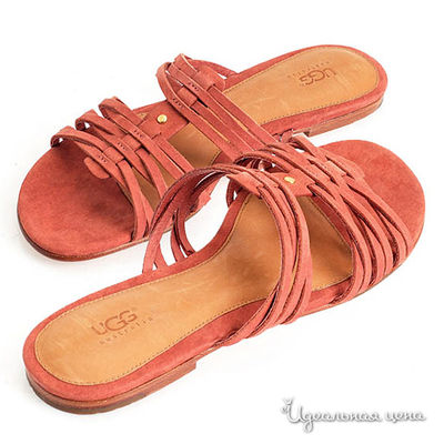 Сандалии UGG, цвет цвет красный